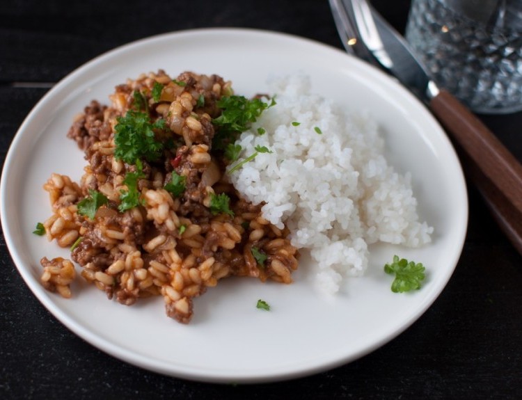 Bilde av Risotto med kjøttdeig